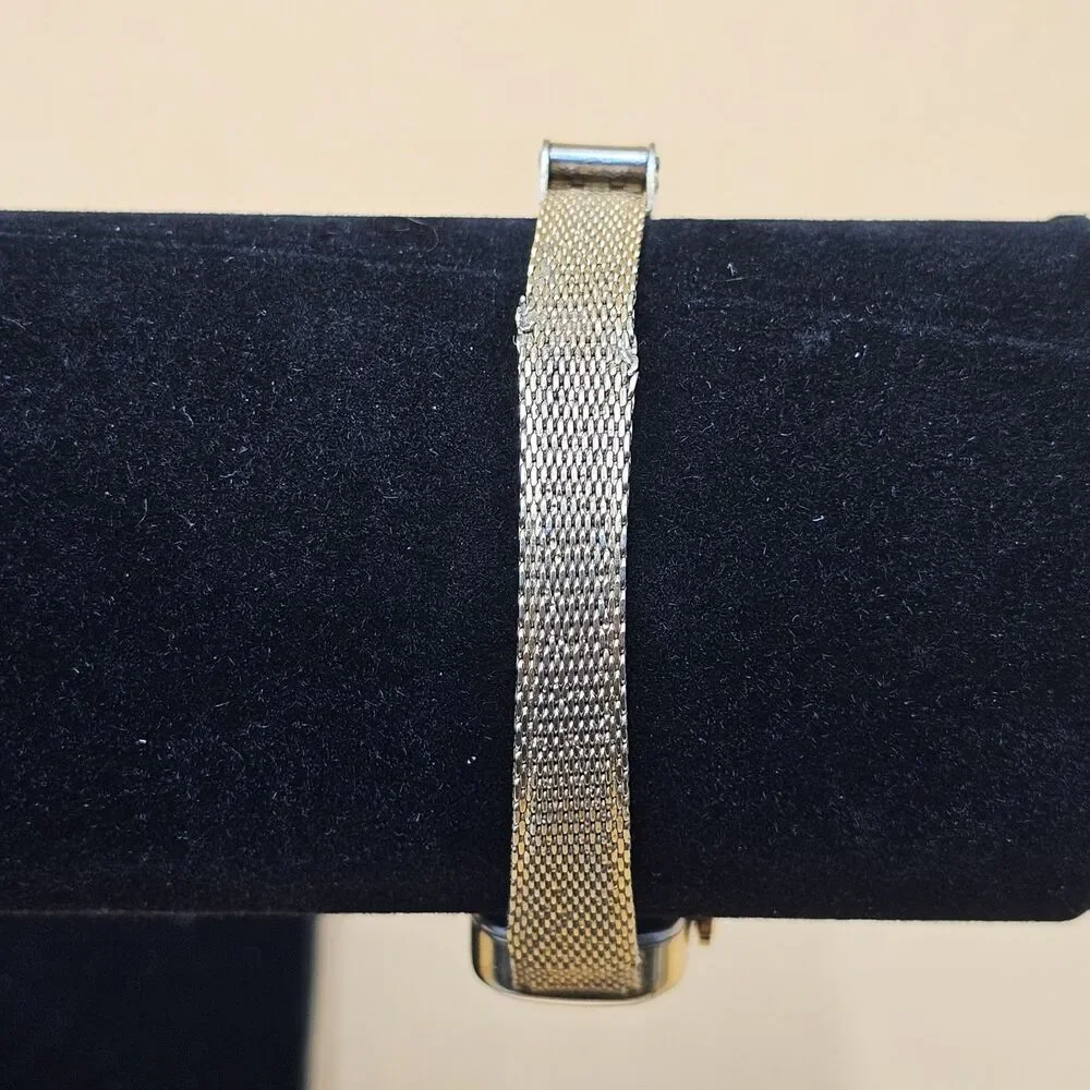 Timex Ladies Watch Vintage Gold Tone Mechanical Manual Wind Mesh Band 1761802379